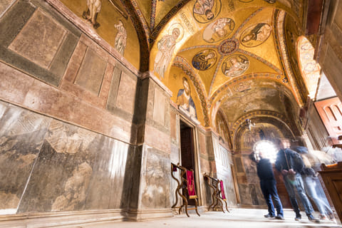 The historic walled monastery is one of the most important monuments of Middle Byzantine architecture and art
